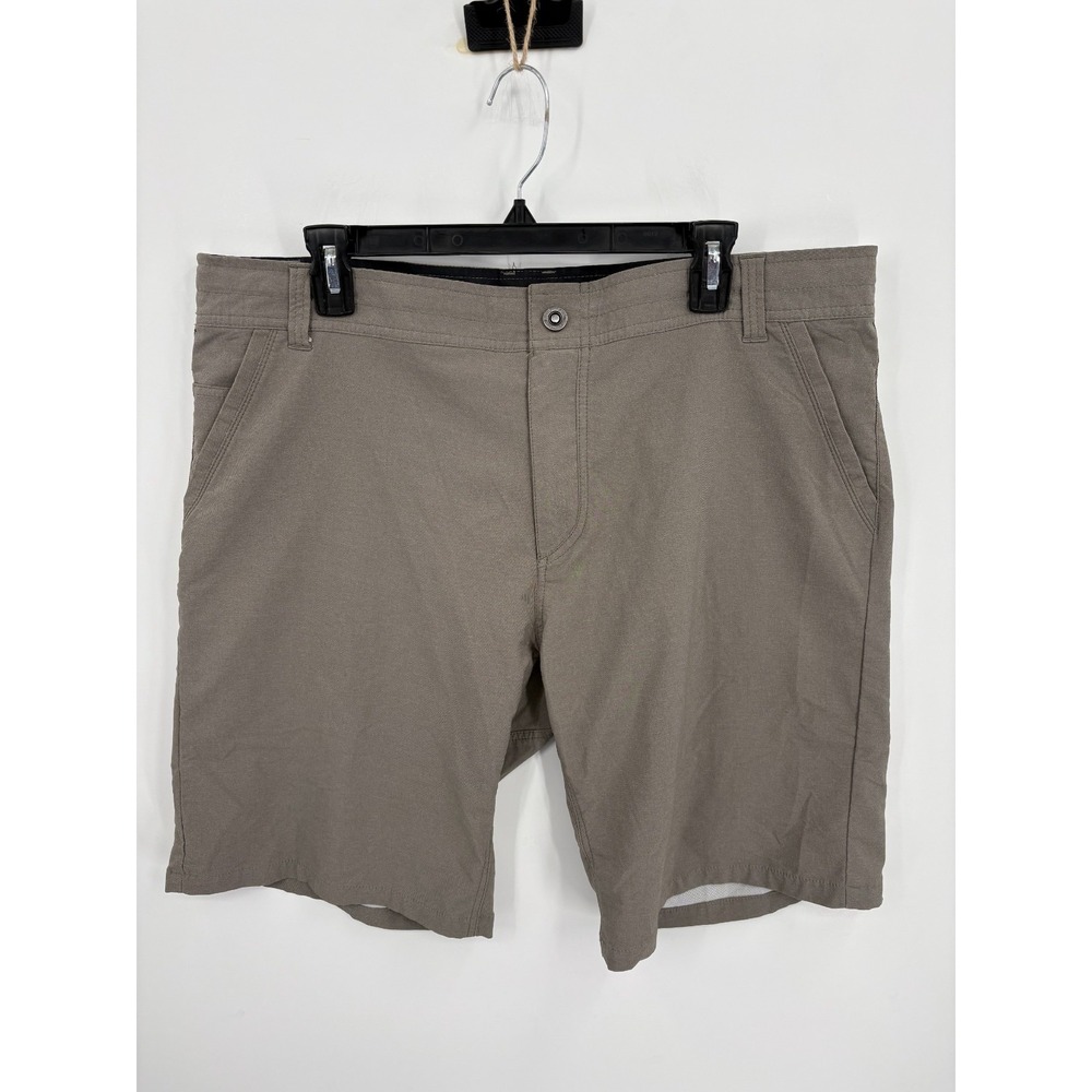 Kuhl Shift Amphibia Shorts Men's 36 Gray 10" Hybrid Drawstring Quick Dry 5129